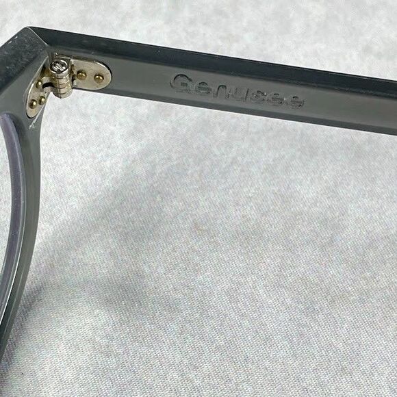 Genusee Blue Light Glasses Smoke Gray Recycled Round Frames Retro Eyeglasses NEW - Picture 9 of 13